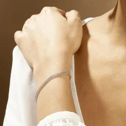 Histoire d'Or Bracelet Christine Argent Blanc