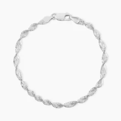 Histoire d'Or Bracelet Ciana Torsade Diamante Argent Blanc