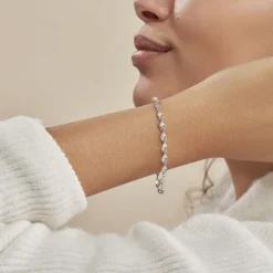 Histoire d'Or Bracelet Ciana Torsade Diamante Argent Blanc