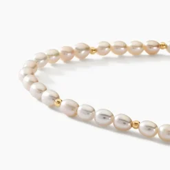 Histoire d'Or Bracelet Ciriola Or Jaune Perle De Culture