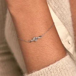 Bracelet Clothilde Or Blanc Topaze Oxyde De Zirconium-Histoire d'Or Clearance