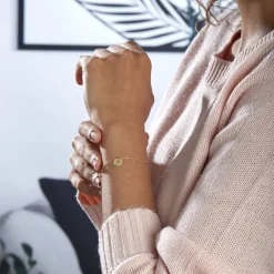 Histoire d'Or Bracelet Cobeia Croix Maille Forçat Or Jaune