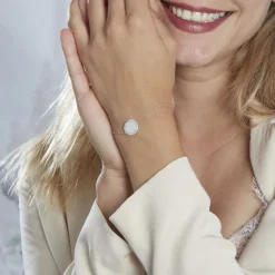 Histoire d'Or Bracelet Corazon1 Argent Blanc Oxyde De Zirconium