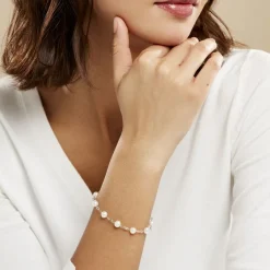 Bracelet Corentina Argent Blanc Perle De Culture-Histoire d'Or Online