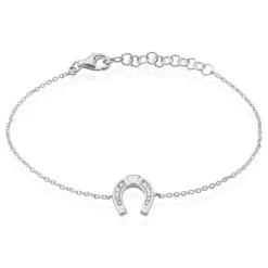 Histoire d'Or Bracelet Court Argent Blanc Centaures Oxyde De Zirconium