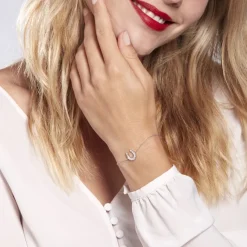 Histoire d'Or Bracelet Court Argent Blanc Centaures Oxyde De Zirconium