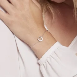 Histoire d'Or Bracelet Court Argent Blanc Centaures Oxyde De Zirconium