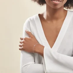 Bracelet Court Argent Blanc Sylvan Oxyde De Zirconium-Histoire d'Or Discount