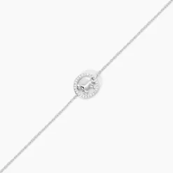 Bracelet Court Argent Blanc Ayeline Oxyde De Zirconium-Histoire d'Or New