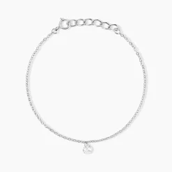 Histoire d'Or Bracelet Court Argent Blanc Constantin Oxyde De Zirconium