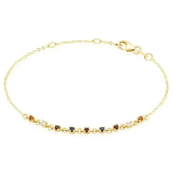 Histoire d'Or Bracelet Céphée Plaqué Or Doré Oxyde De Zirconium