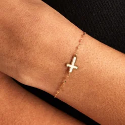 Histoire d'Or Bracelet Crescentius Or Jaune Nacre