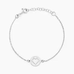 Bracelet Cuore Argent Blanc-Histoire d'Or Discount