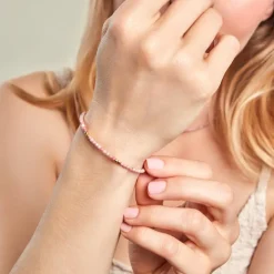 Bracelet Cyclades Argent Jaune Rhodonite-Histoire d'Or Outlet