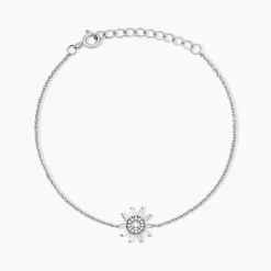 Histoire d'Or Bracelet Daisy Argent Blanc Oxyde De Zirconium