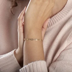 Bracelet Danae Plaquette Or Jaune-Histoire d'Or Hot