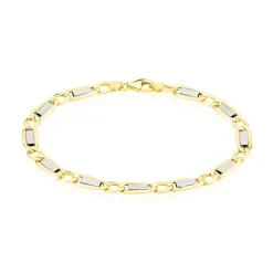 Bracelet Danae Plaquette Or Bicolore-Histoire d'Or Outlet