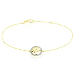 Histoire d'Or Bracelet Darell Or Jaune Oxyde De Zirconium