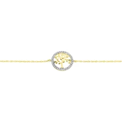 Bracelet Darell Or Jaune Oxyde De Zirconium-Histoire d'Or Clearance