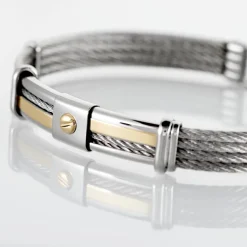 JOURDAN Bracelet Davilia Or Acier Bicolore