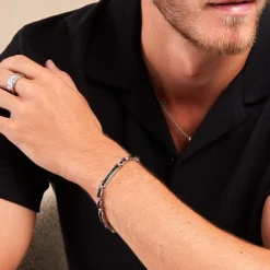 Histoire d'Or Bracelet Dax Acier Tricolore Oxyde De Zirconium