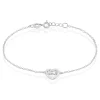 Histoire d'Or Bracelet Delicata Argent Blanc Oxyde De Zirconium
