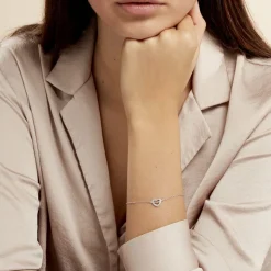 Histoire d'Or Bracelet Delicata Argent Blanc Oxyde De Zirconium