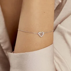 Histoire d'Or Bracelet Delicata Argent Blanc Oxyde De Zirconium