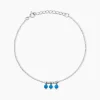 Bracelet Della Argent Blanc Turquoise-Histoire d'Or Clearance