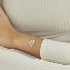 Histoire d'Or Bracelet Dina Argent Blanc Céramique Et Oxyde De Zirconium