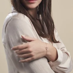 Bracelet Donatiane Argent Rose Oxyde De Zirconium-Histoire d'Or Clearance