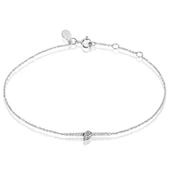 Bracelet Drop Or Blanc Diamant-Histoire d'Or Outlet