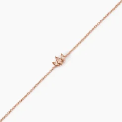 Histoire d'Or Bracelet Duchesse Argent Rose Oxyde De Zirconium