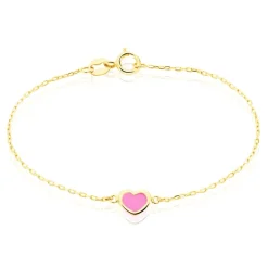 Bracelet Dulcie Coeur Or Jaune Nacre-Histoire d'Or Hot