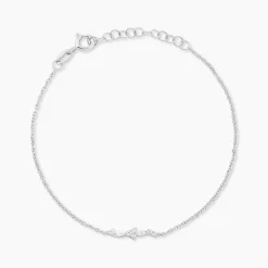 Bracelet Eclat d'Aurore Argent Blanc Oxyde De Zirconium-Histoire d'Or Clearance