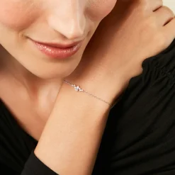 Histoire d'Or Bracelet Eclat d'Aurore Argent Blanc Oxyde De Zirconium