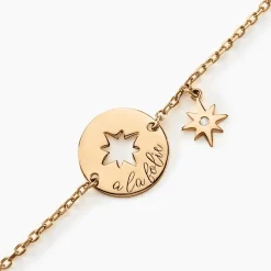 Histoire d'Or Bracelet Edythe Plaqué Or Jaune Oxyde De Zirconium