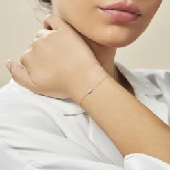 Bracelet Eirena Or Blanc Diamant-Histoire d'Or