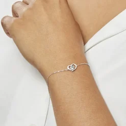 Histoire d'Or Bracelet Eliana Or Blanc Topaze Et Oxyde De Zirconium