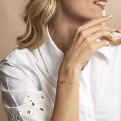 Histoire d'Or Bracelet Eliana Or Jaune Améthyste Oxyde De Zirconium