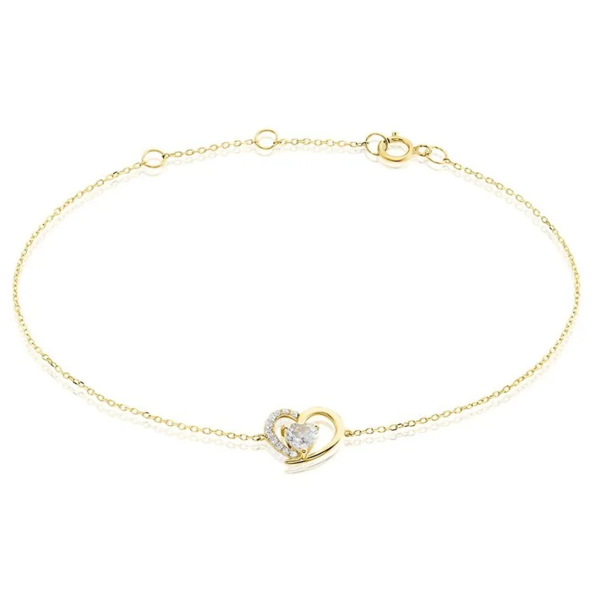 Bracelet Eliana Or Jaune Topaze Oxyde De Zirconium-Histoire d'Or New