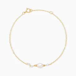 Bracelet Elysia Or Jaune Perle De Culture Oxyde De Zirconium-Histoire d'Or Best
