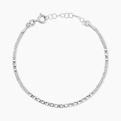 Histoire d'Or Bracelet Emna Argent Blanc Pierre De Synthese