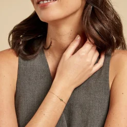 Histoire d'Or Bracelet Emotion Or Jaune Emeraude Diamant