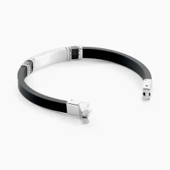 Bracelet Eric Acier Blanc Pierre De Synthese-Histoire d'Or Outlet