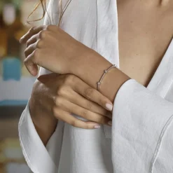 Histoire d'Or Bracelet Eshan Argent Blanc Oxyde De Zirconium