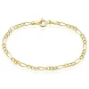 Bracelet Esma Maille Alternee 1/3 Or Jaune-Histoire d'Or Hot