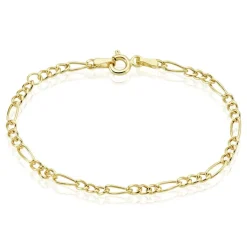 Bracelet Esma Maille Alternee 1/3 Or Jaune-Histoire d'Or Hot