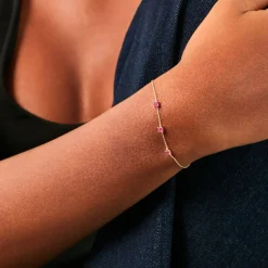 Histoire d'Or Bracelet Esmerald Rendez-Vous Or Jaune Rubis