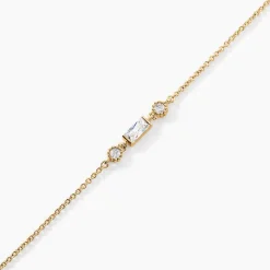 Bracelet Estela Plaque Or Jaune Oxyde De Zirconium-Histoire d'Or New